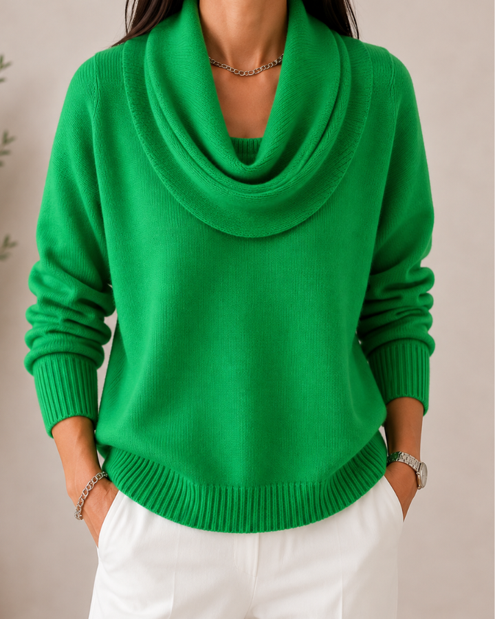 Soft Cowl Neck Sweater
