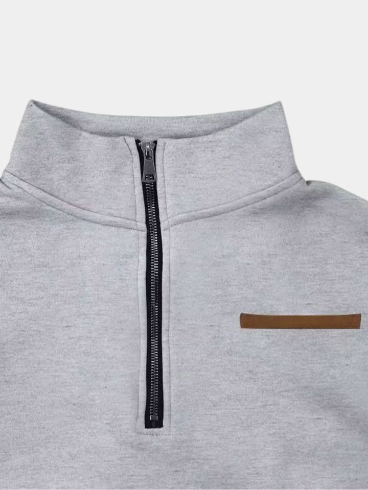 Slate Urban High Collar Pullover