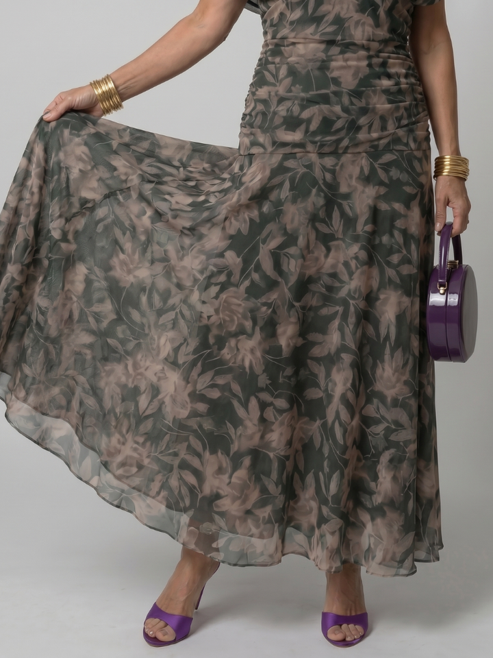 Elegant Off-Shoulder Maxi Dress