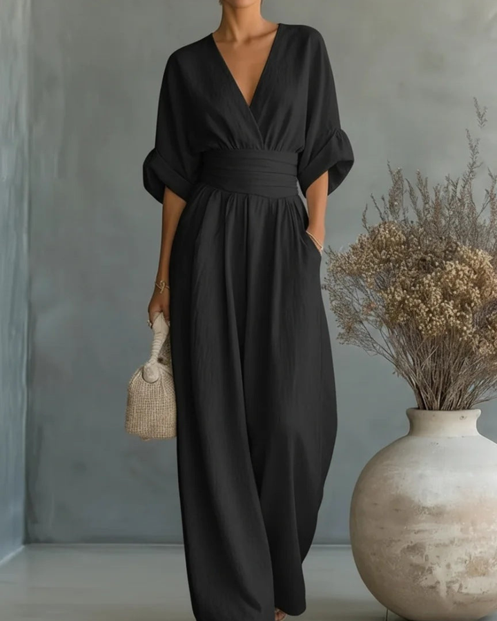 Comfortable Wrap Jumpsuit