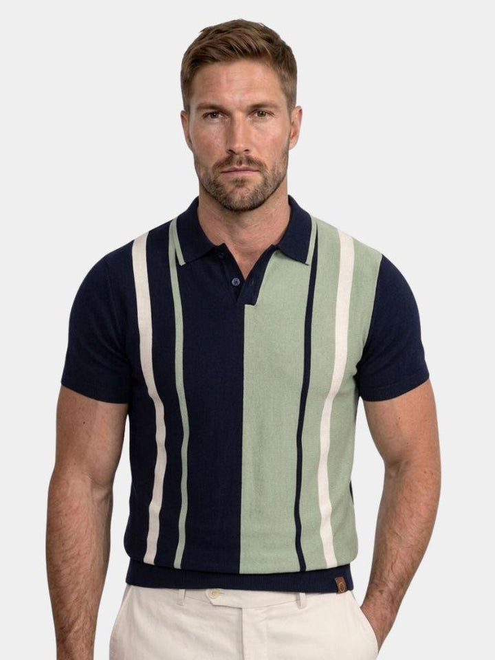 Retro Stripe Polo