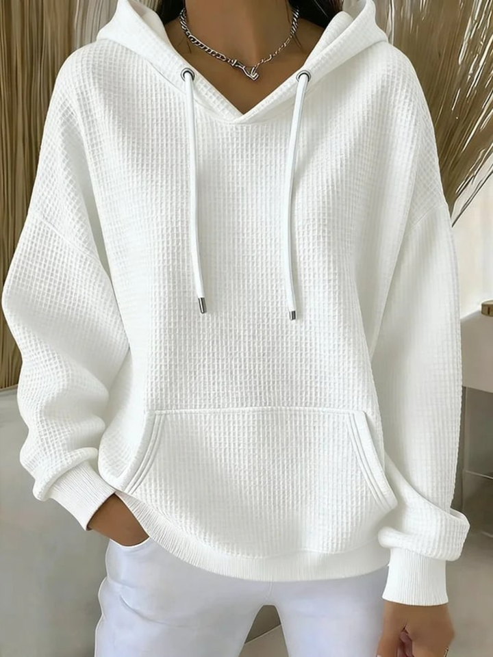 Soft Textured Hooded Jumper