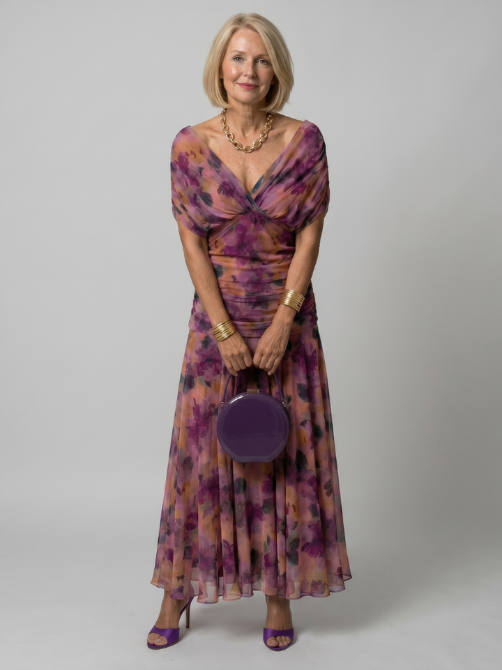 Elegant Off-Shoulder Maxi Dress