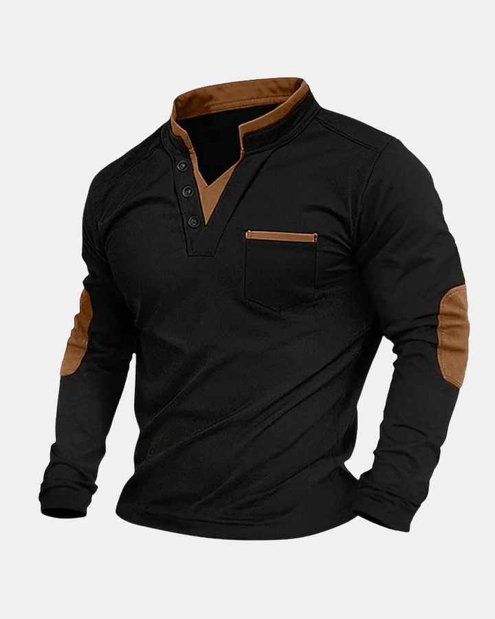 V-Neck Long Sleeve Shirt