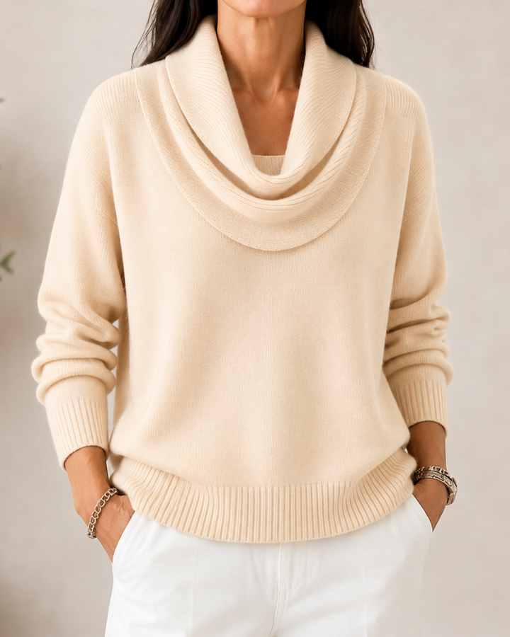 Soft Cowl Neck Sweater