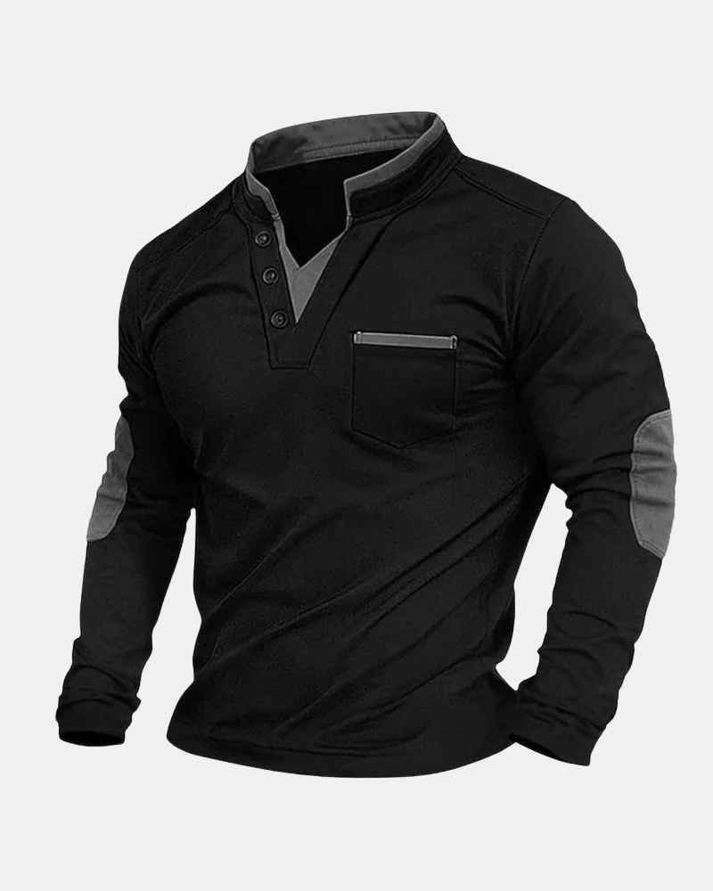 V-Neck Long Sleeve Shirt
