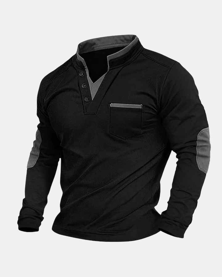 V-Neck Long Sleeve Shirt