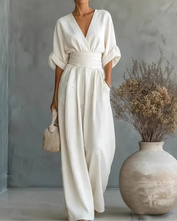 Comfortable Wrap Jumpsuit