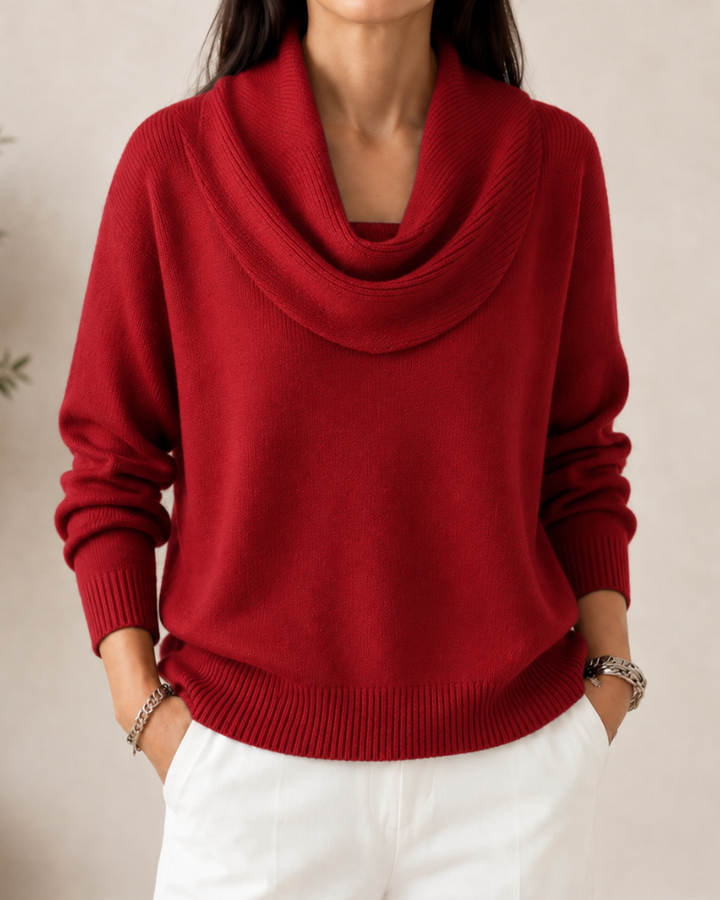 Soft Cowl Neck Sweater