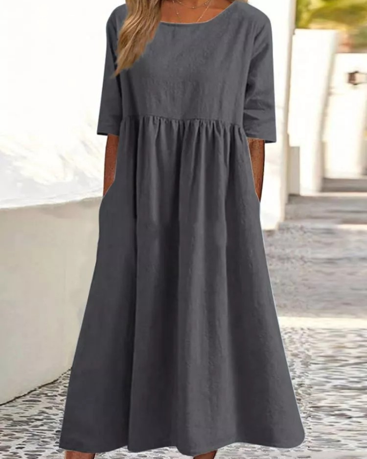 Classic Mid Sleeve Dress