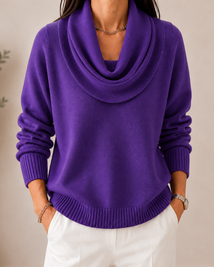 Soft Cowl Neck Sweater