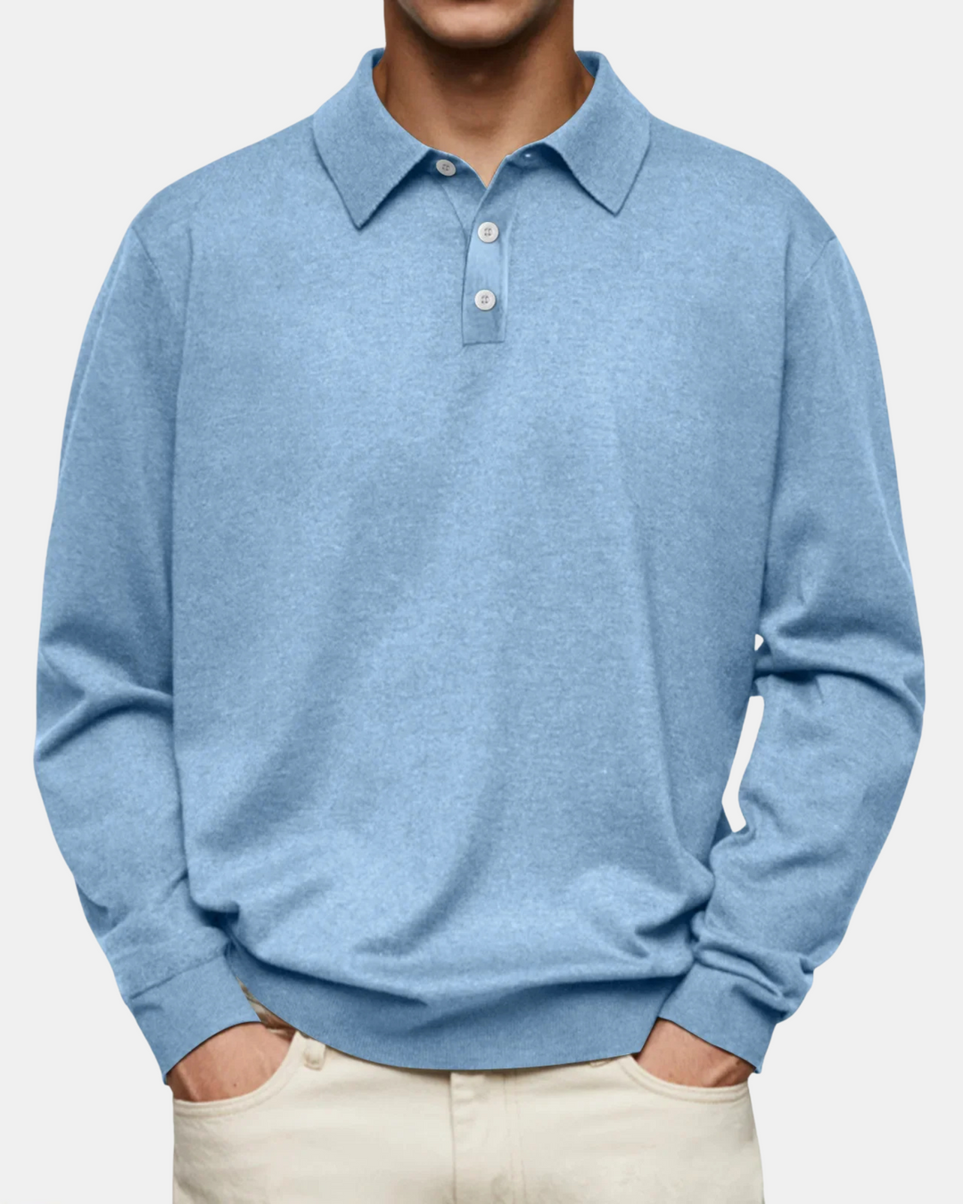 Luxury Long-Sleeve Polo