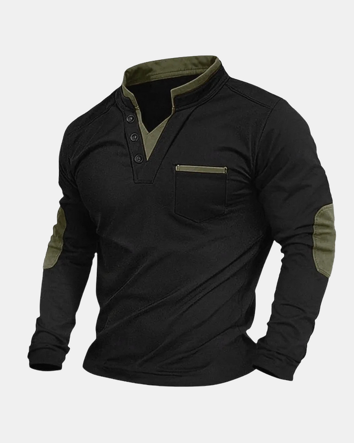 V-Neck Long Sleeve Shirt