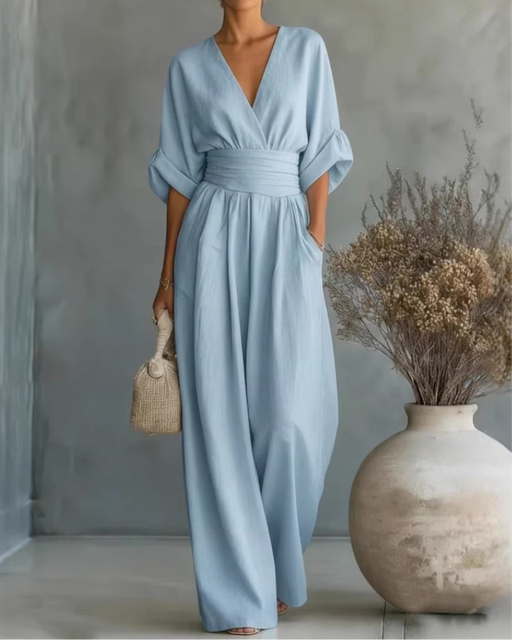 Comfortable Wrap Jumpsuit