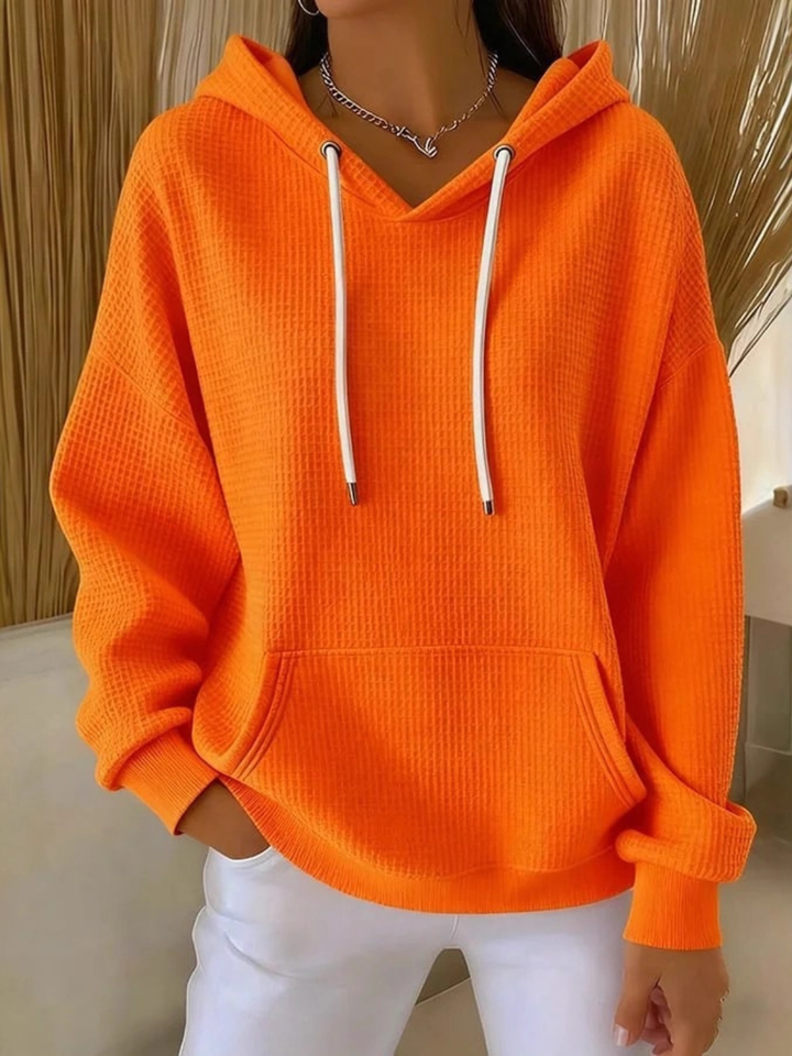 Soft Textured Hooded Jumper