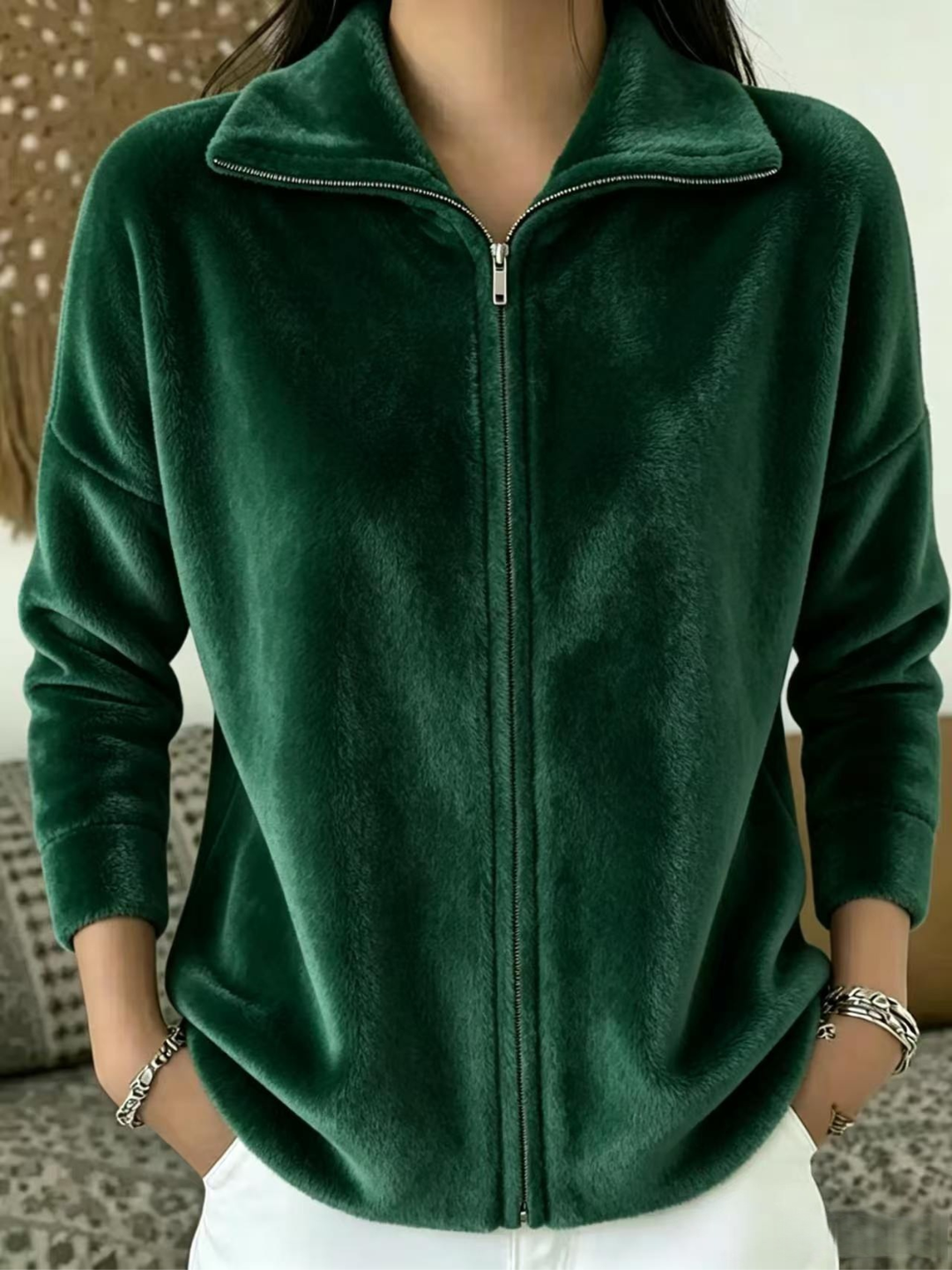 Soft Zip-Up Jumper