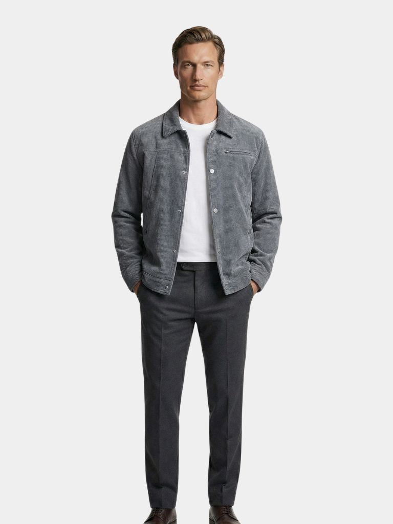 Minimalist Corduroy Sherpa Jacket