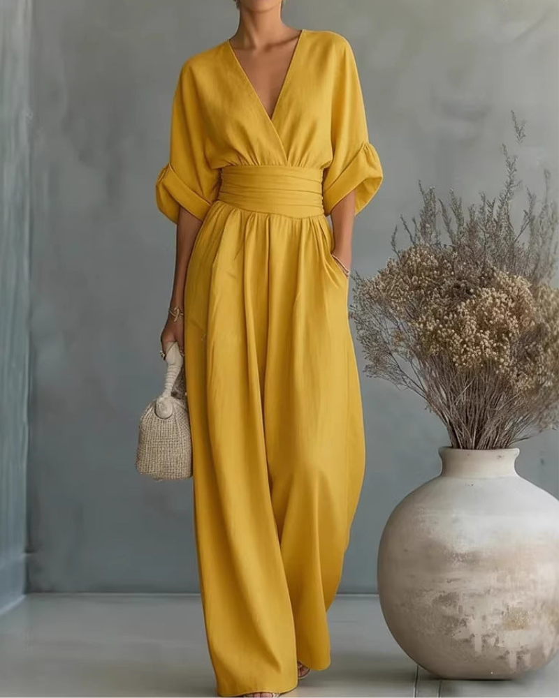 Comfortable Wrap Jumpsuit