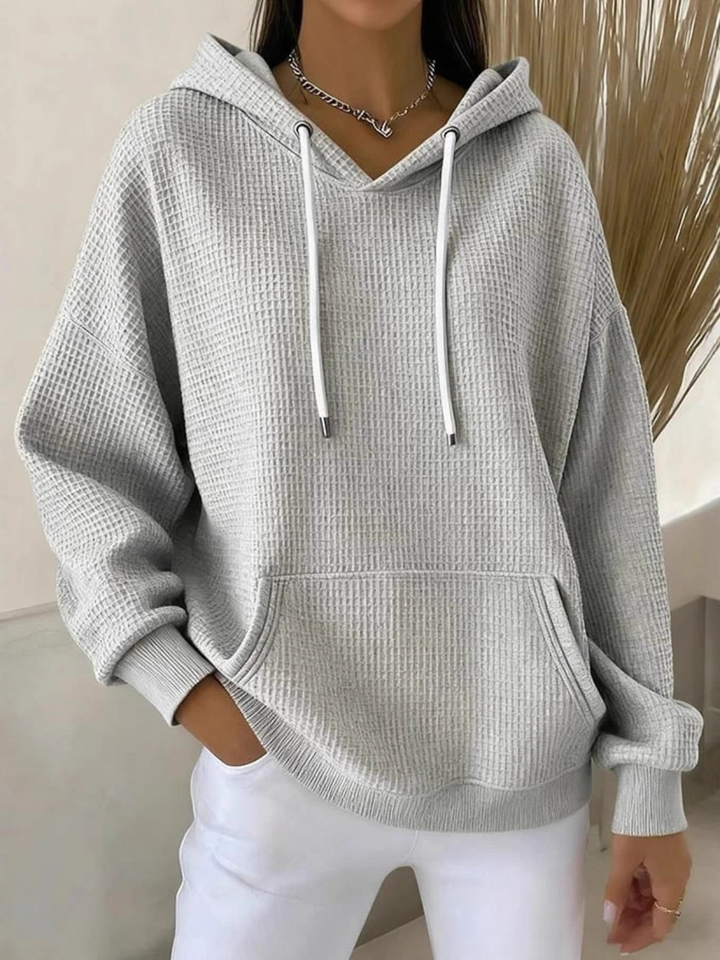 Soft Textured Hooded Jumper