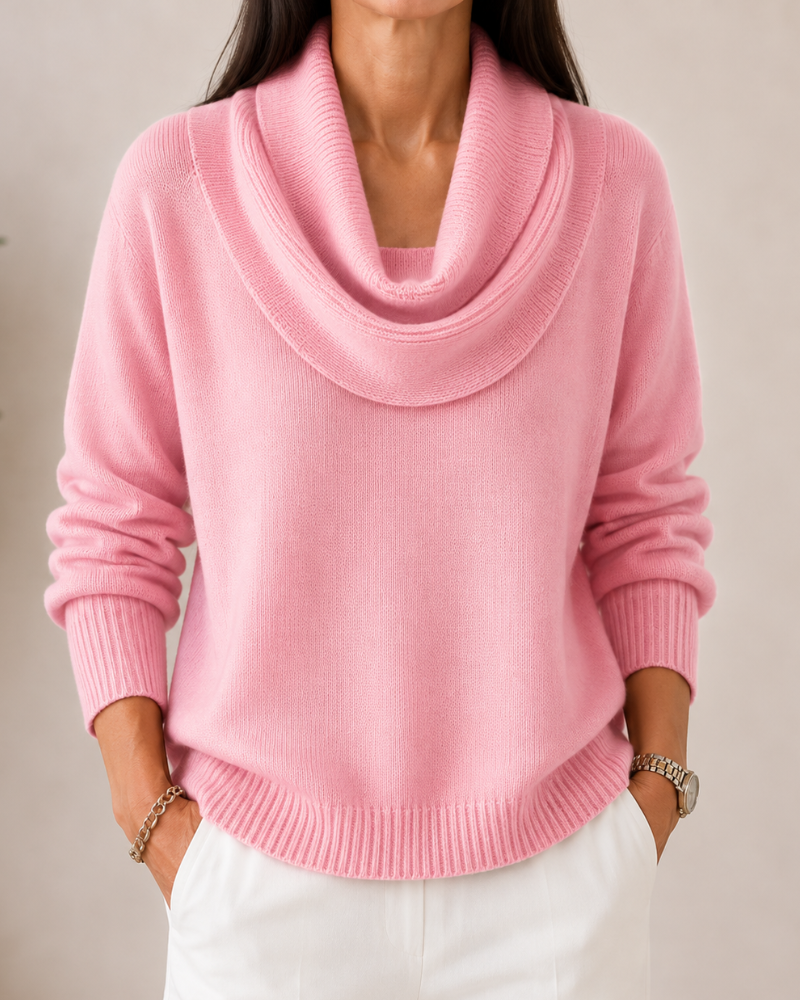 Soft Cowl Neck Sweater