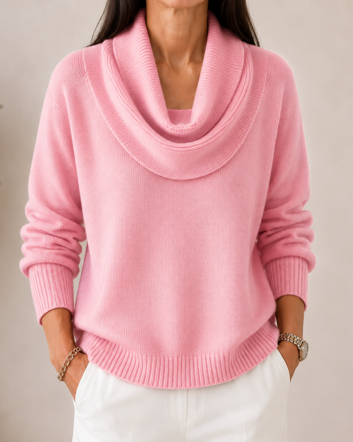 Soft Cowl Neck Sweater