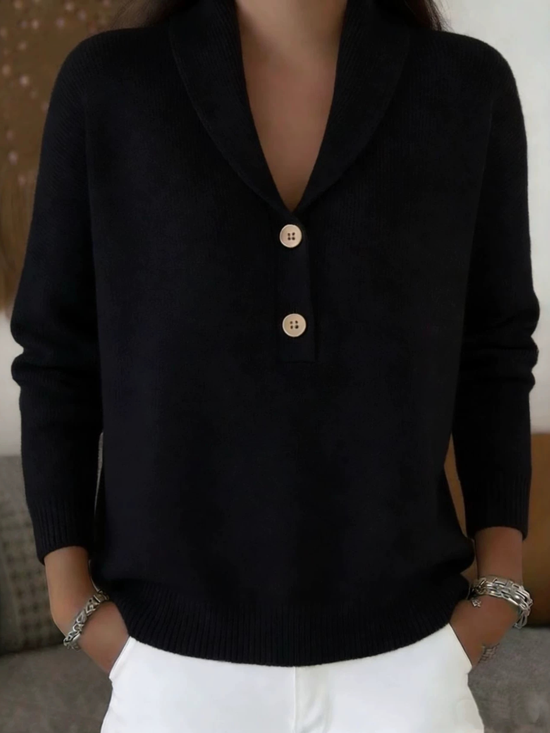 Soft Shawl Collar Jumper
