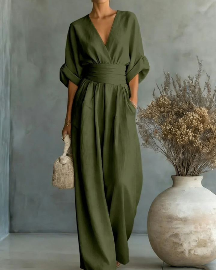 Comfortable Wrap Jumpsuit