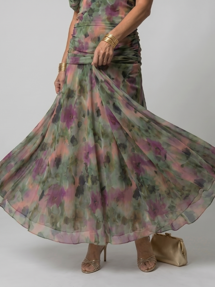 Elegant Off-Shoulder Maxi Dress