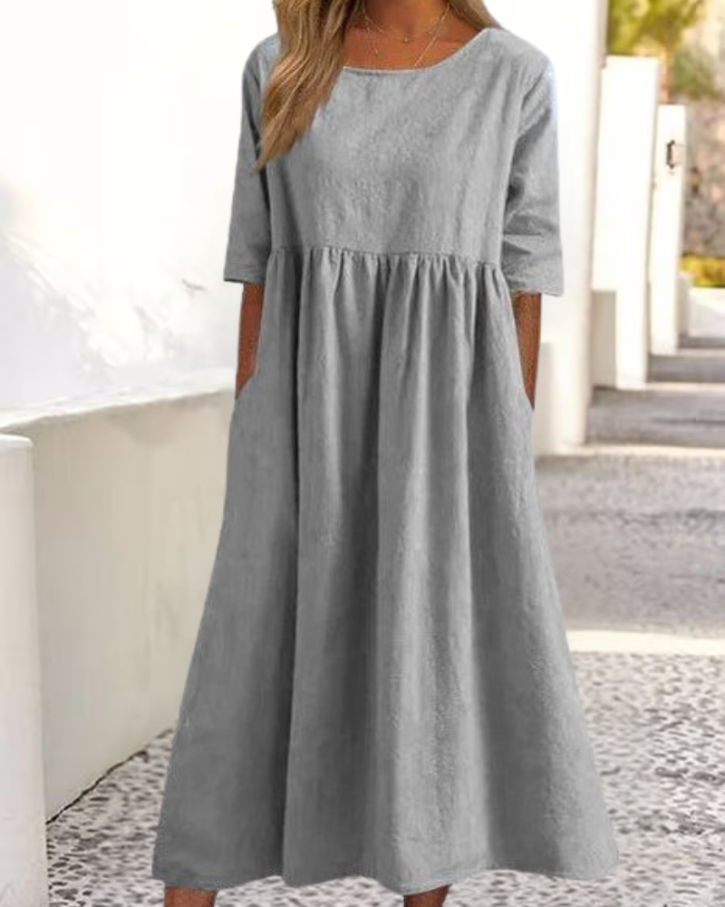 Classic Mid Sleeve Dress