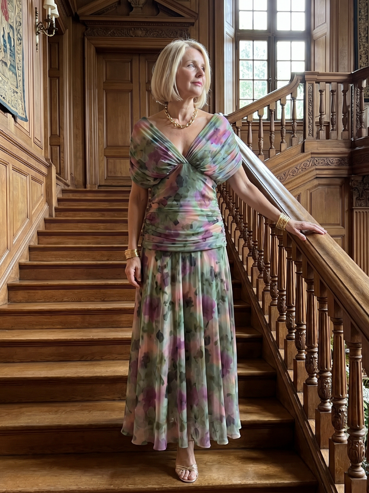 Elegant Off-Shoulder Maxi Dress