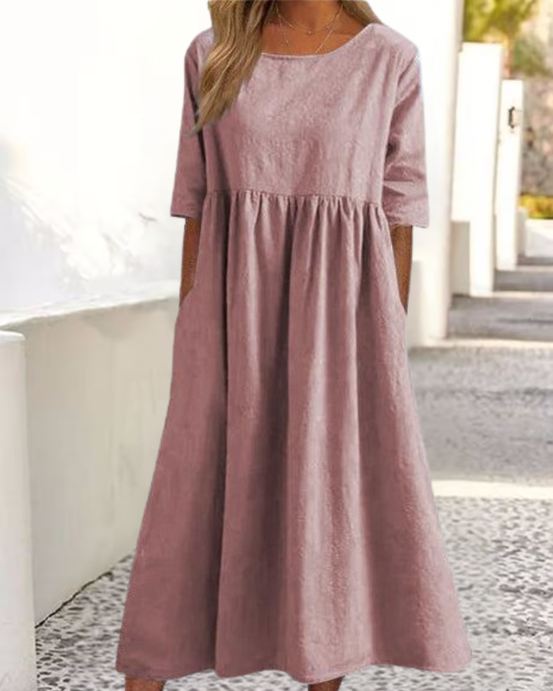 Classic Mid Sleeve Dress