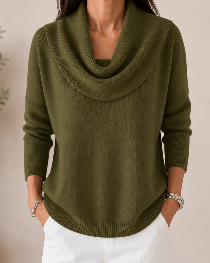 Soft Cowl Neck Sweater