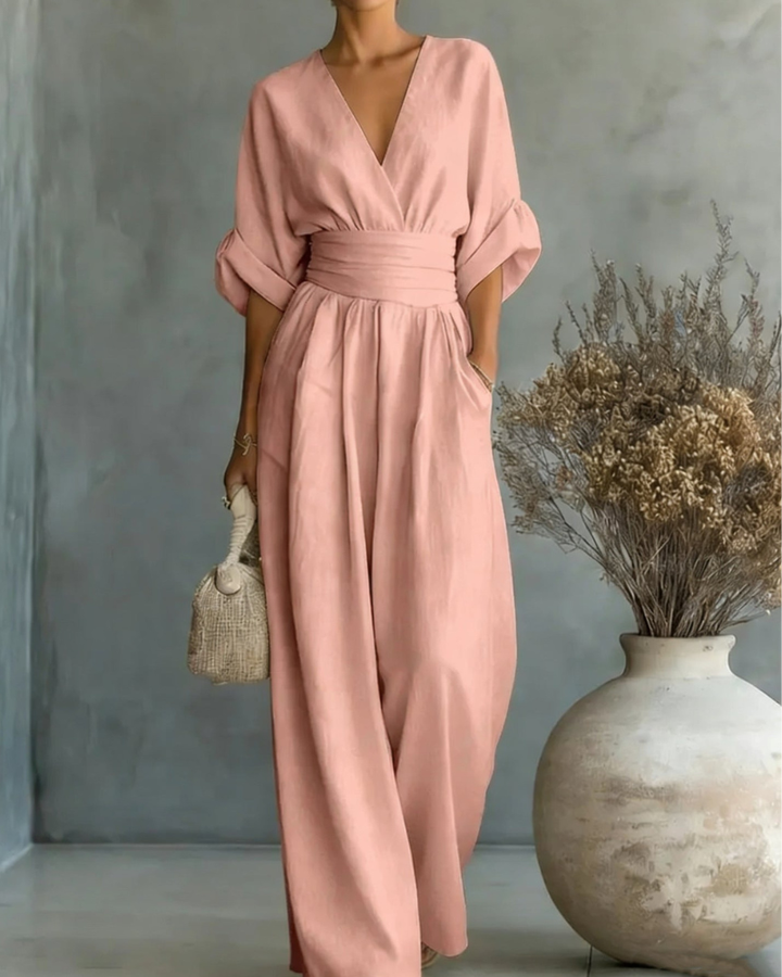 Comfortable Wrap Jumpsuit
