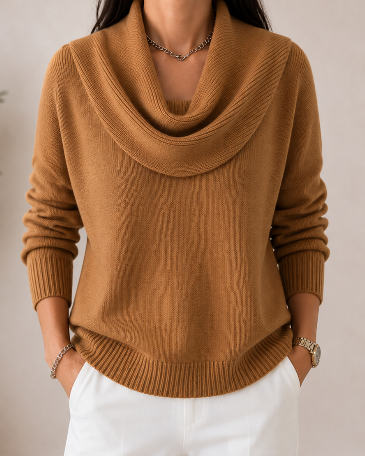 Soft Cowl Neck Sweater