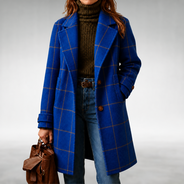 Elegant Plaid Coat