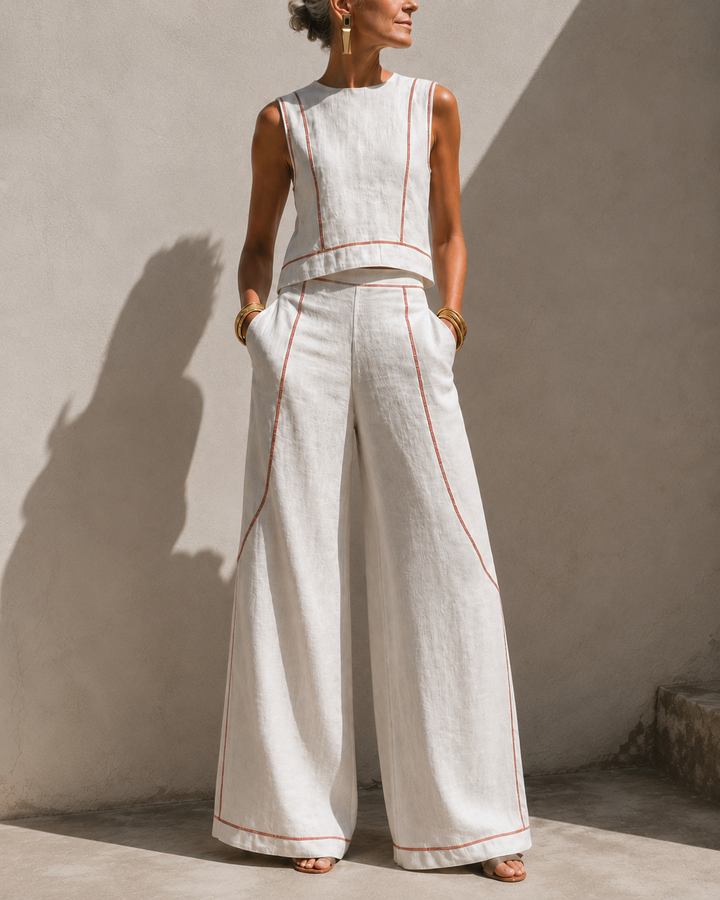 Elegant Wide-Leg Set