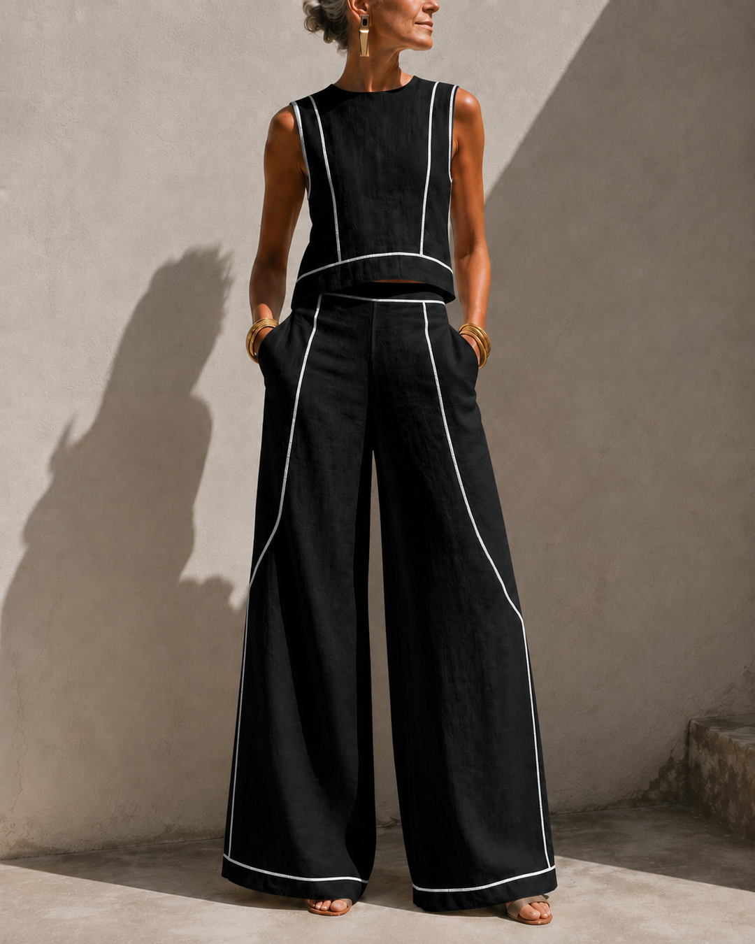 Elegant Wide-Leg Set