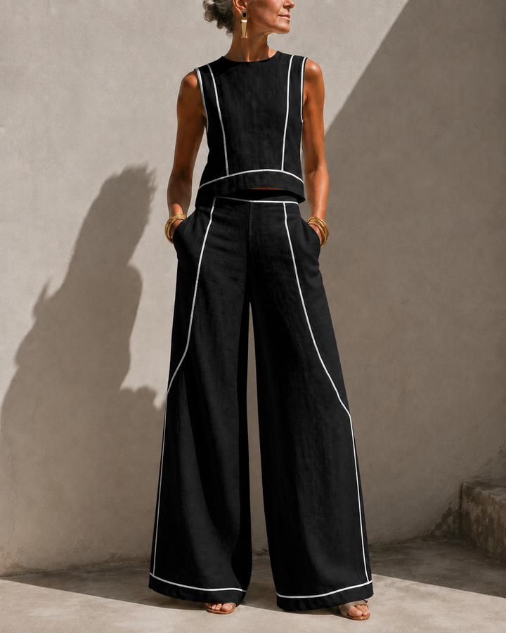 Elegant Wide-Leg Set
