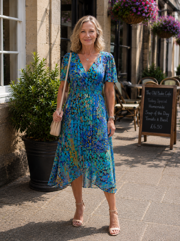 Flattering Floral Midi Dress