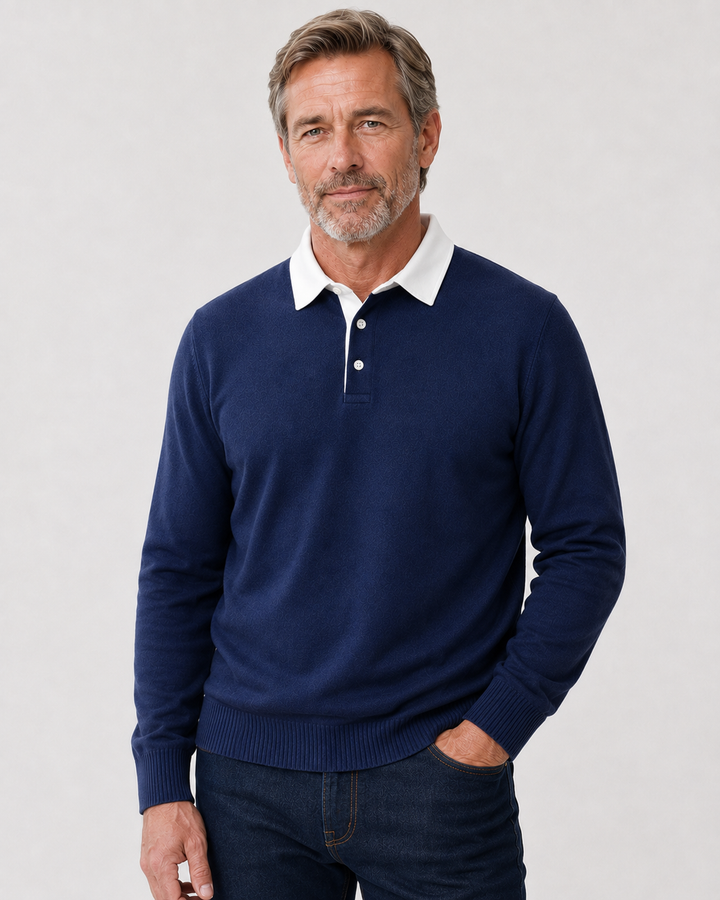 Classic Knitted Polo Shirt