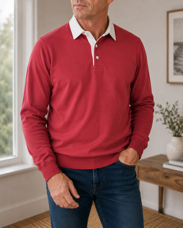 Classic Knitted Polo Shirt