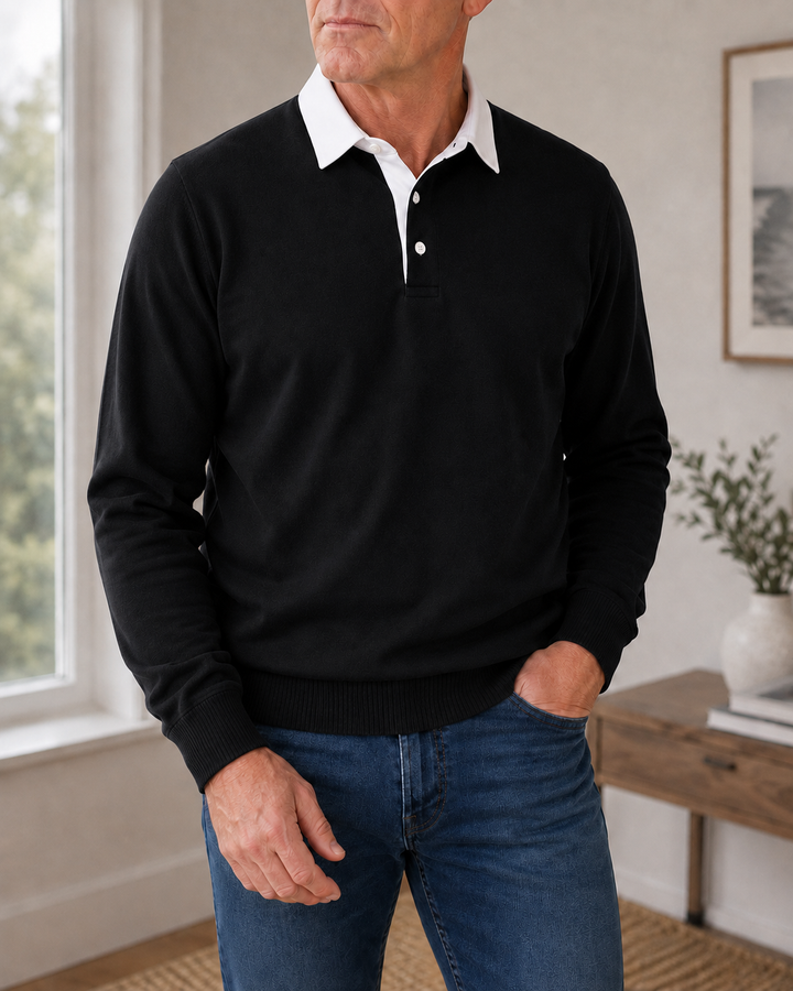 Classic Knitted Polo Shirt