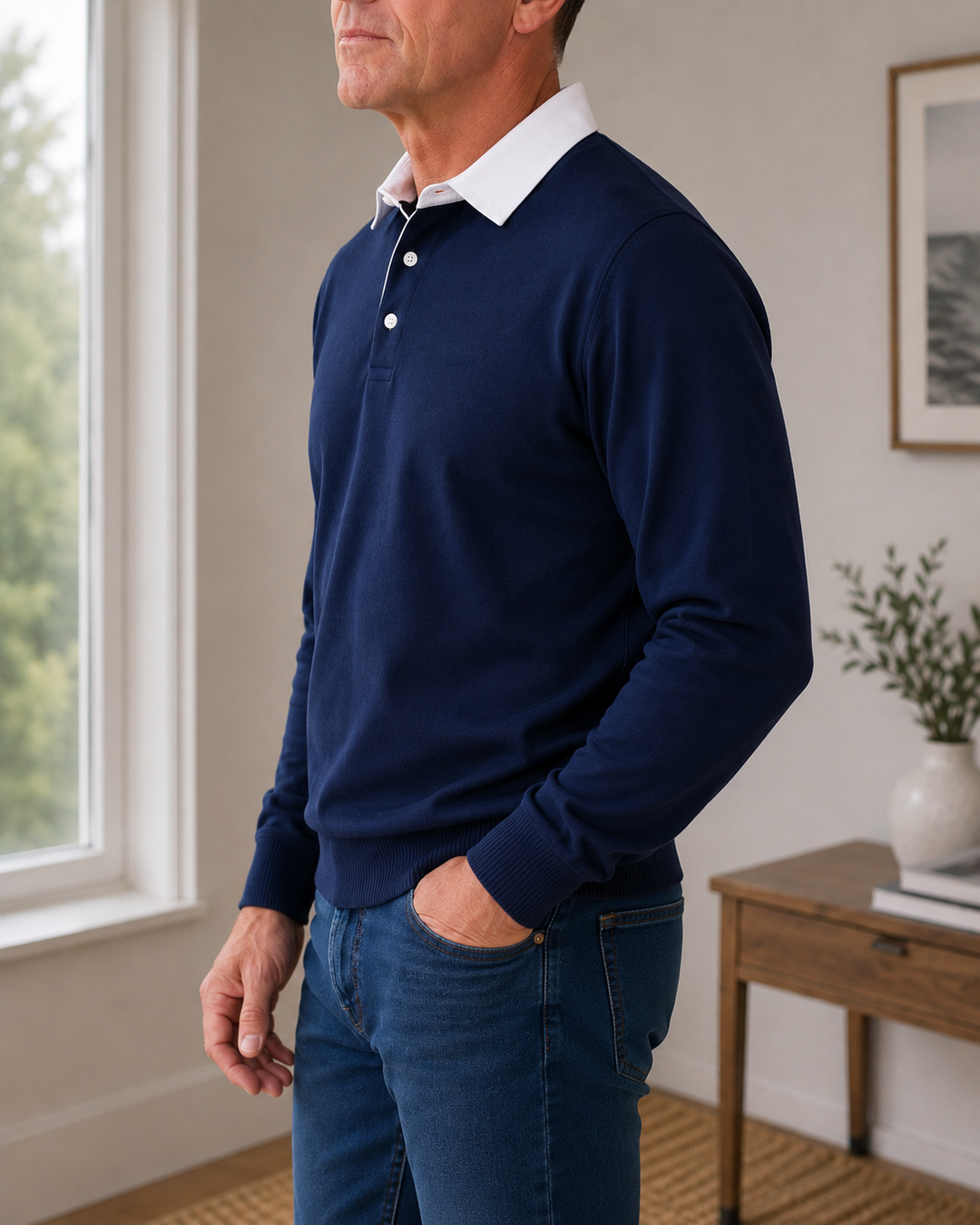 Classic Knitted Polo Shirt