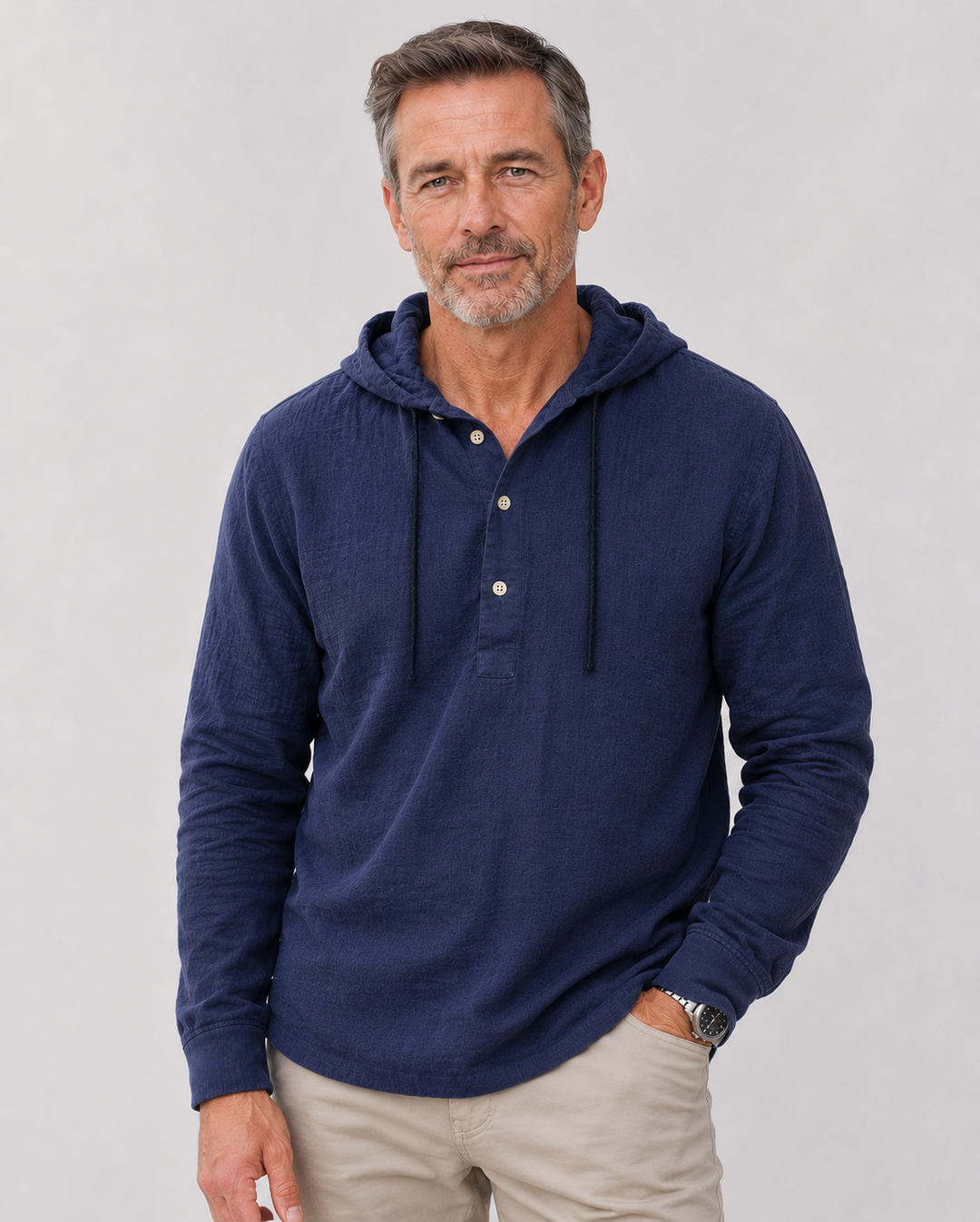 Classic Linen Hooded Shirt
