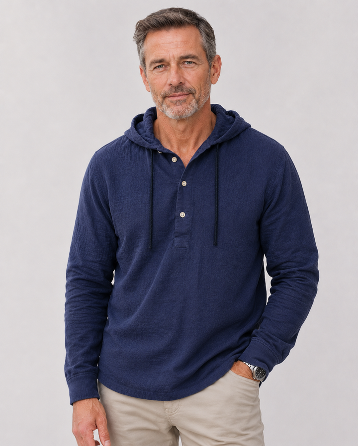 Classic Linen Hooded Shirt