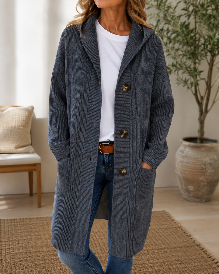 Soft Hooded Cardigan