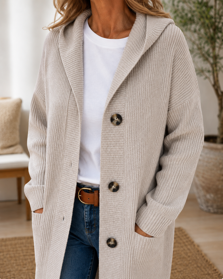 Soft Hooded Cardigan