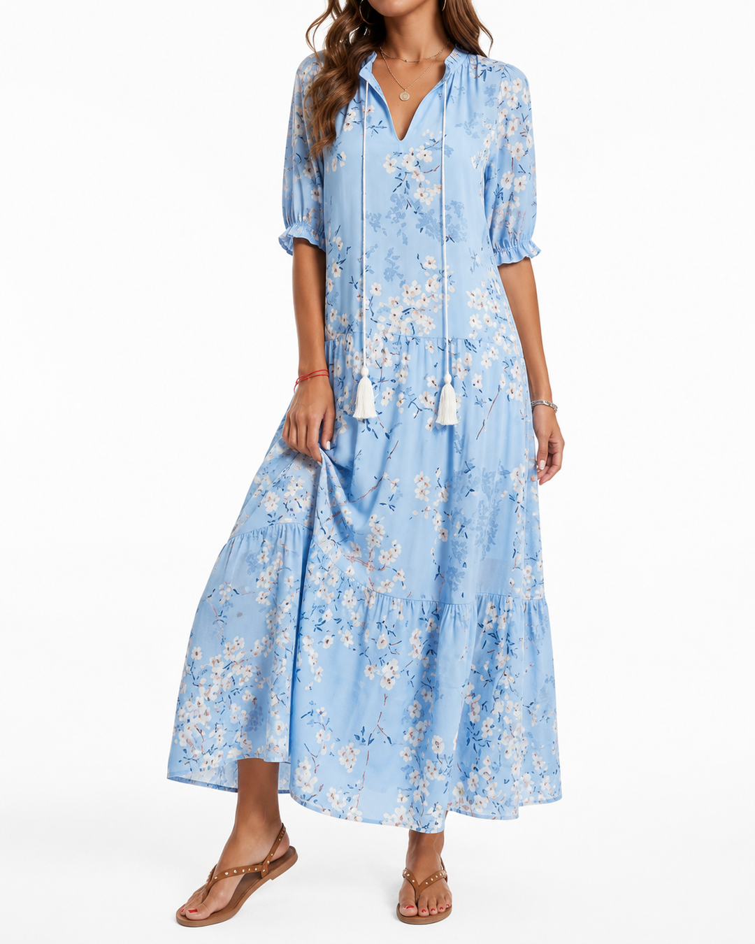 Flattering Boho Maxi Dress