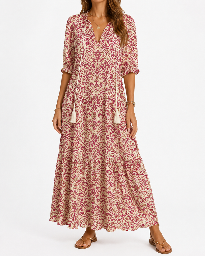 Flattering Boho Maxi Dress