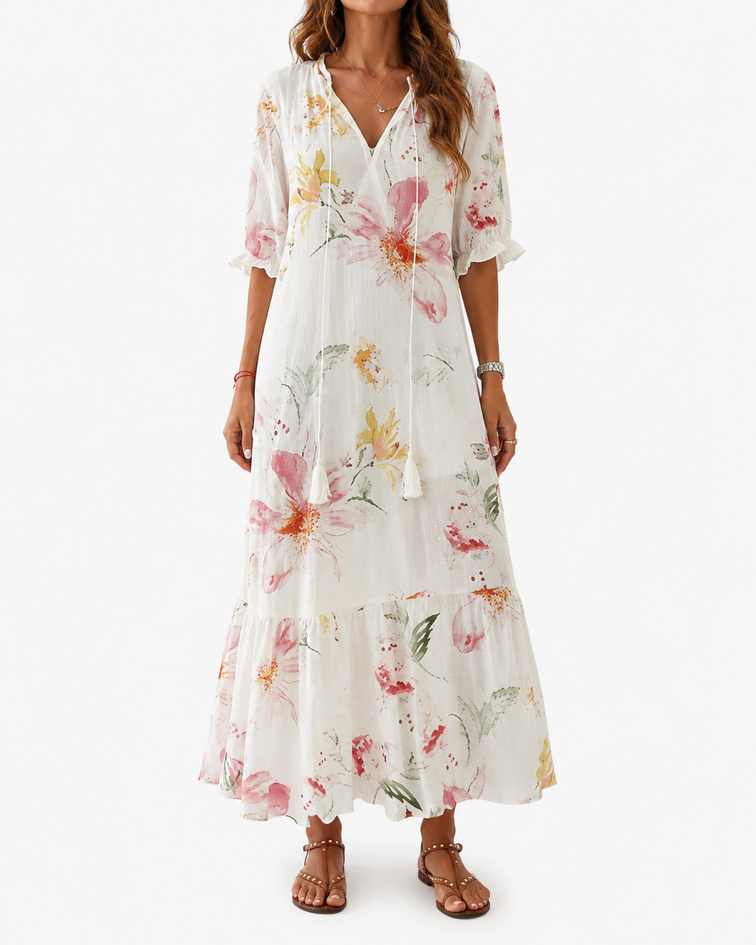 Flattering Boho Maxi Dress